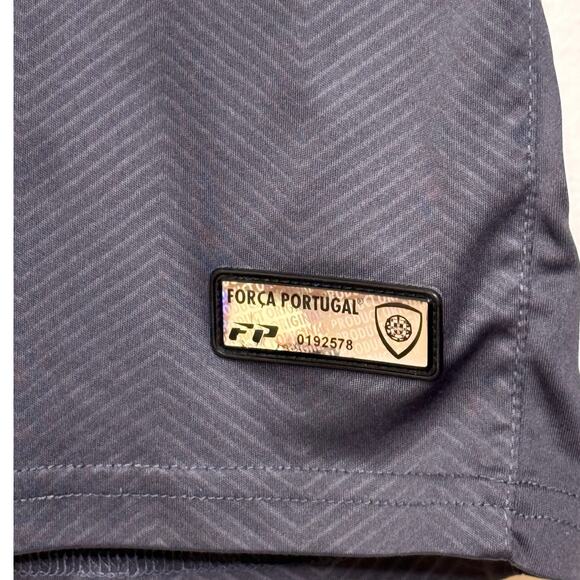 Forca Portugal Men’s Small gray and black long sleeve #7 Habib soccer Jersey - Picture 4 of 8